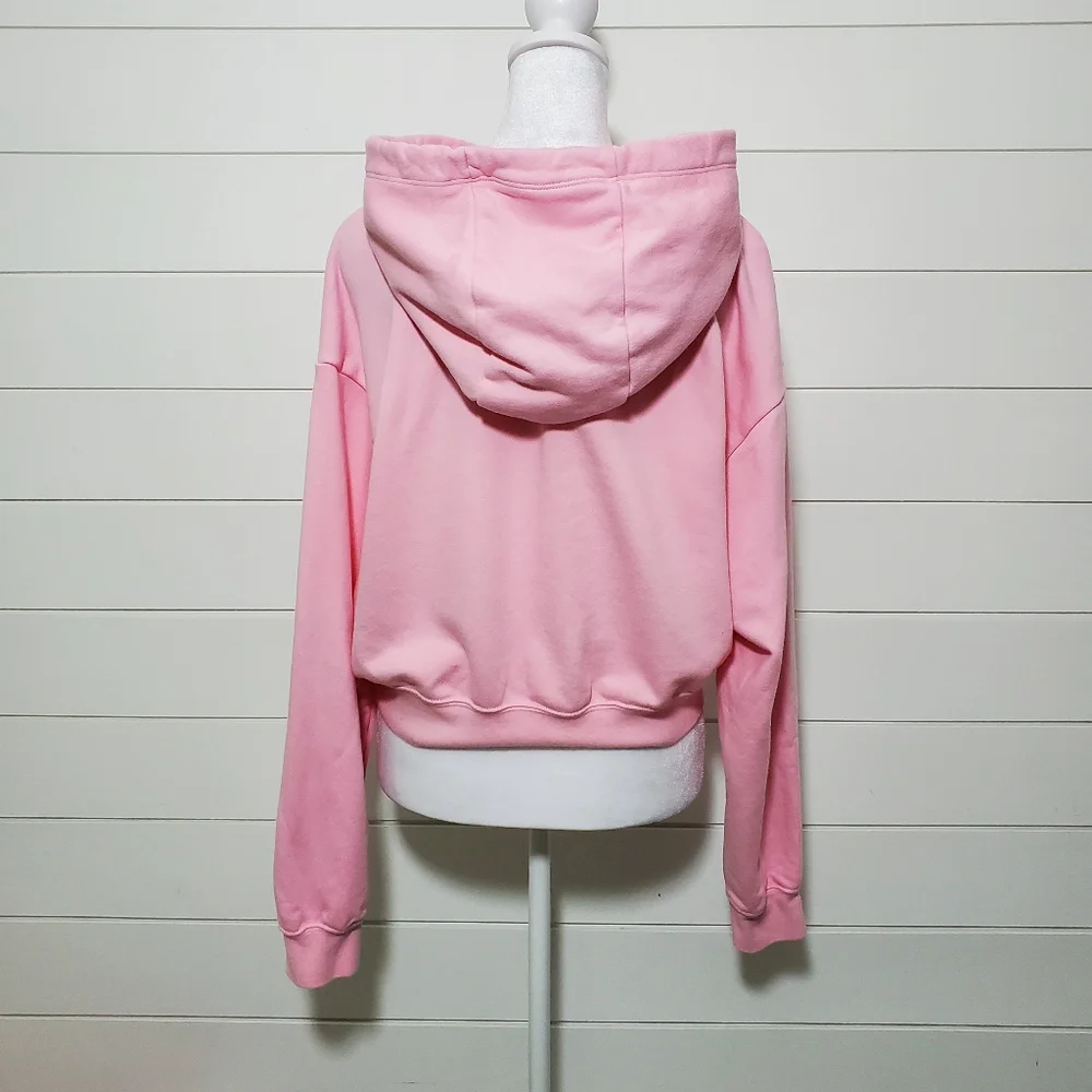 Nike Girl Sportswear Fleece Crop‎ Pink Hoodie. Size: S